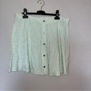 Lily Rose Green and White A-line Mini Skirt Youth XL